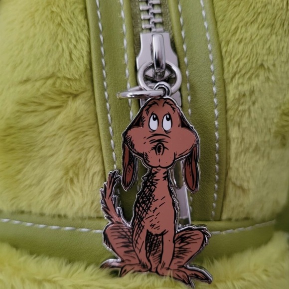 Loungefly The Grinch Santa Hat Christmas Cosplay Mini Backpack Fur Removable Hat - Picture 4 of 6